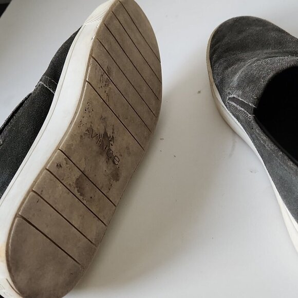 VINCE | Barron Slip-On Sneakers Olive Green Suede Mens Sz 9.5 - Picture 6 of 6